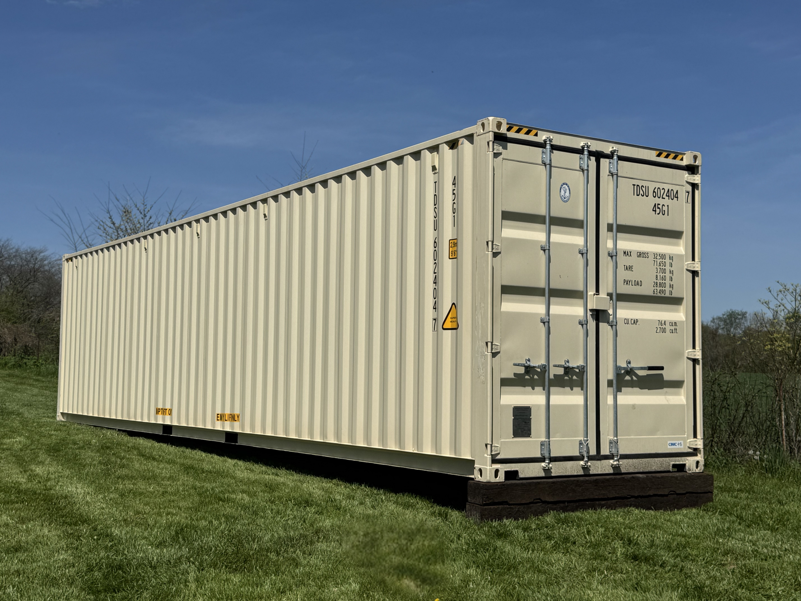 40ft High Cube New 1-Trip Shipping Container